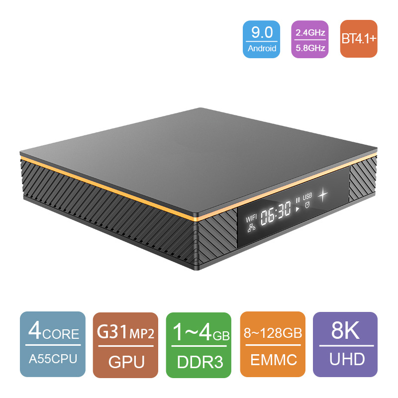 [network Set top box customized Jing Chen S905X3 AX3-Pro Android 9.0 4 nuclear 8K TVBOX