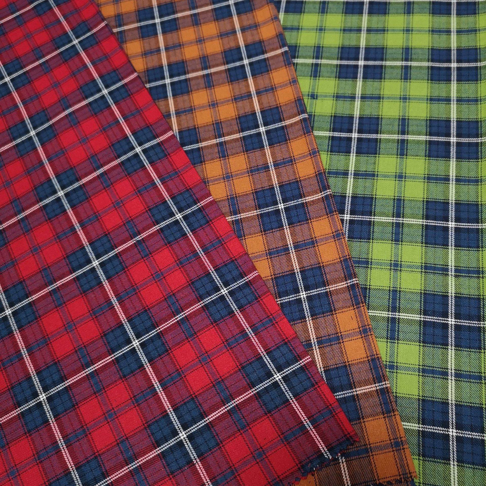 全棉32支衬衫格子服装发带蝴蝶结玩具时装装饰布料复古帽子面料