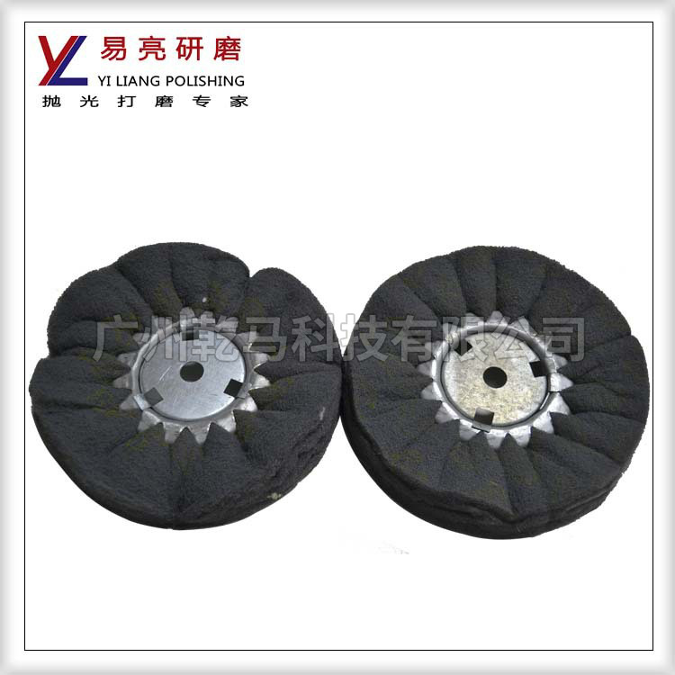 广东工厂200mm*800*16孔漆面抛光波浪风轮百洁布拉丝砂轮批发
