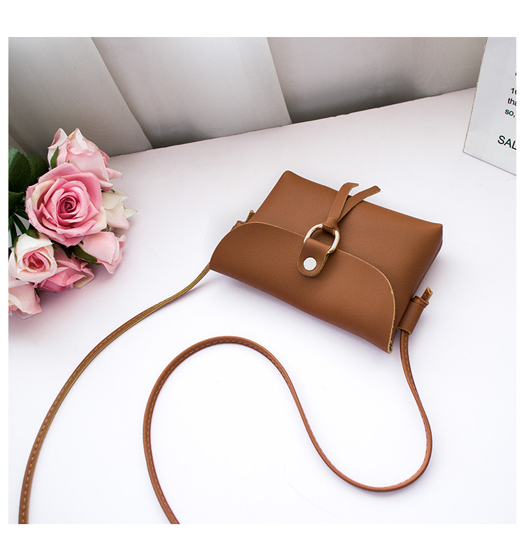 Casual, Daily Occasion Pu Leather Material Women's Small Pu Leather Solid Color Basic Square Flip Cover Shoulder Bag Crossbody Bag