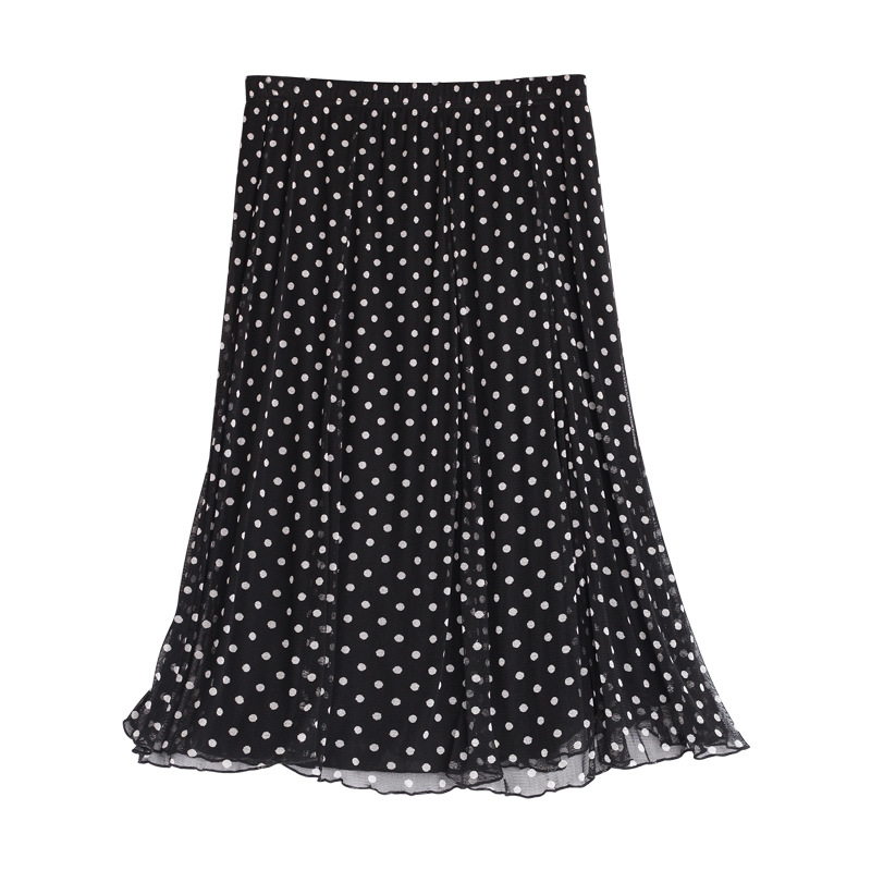 A Line Midi Skirt 100 Silk Double Layer Floral Print Lightweight Elegant for Spring Summer Events Wholesale