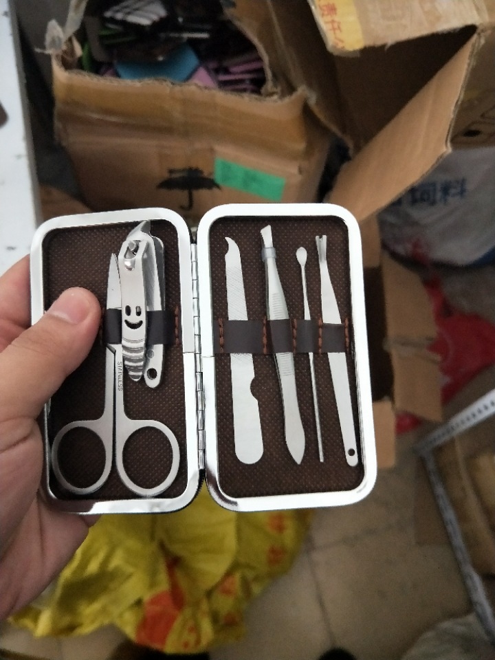 不锈钢7件套 指甲刀美容美甲套装指甲剪指甲剪美甲套装 赠品 定制|ms