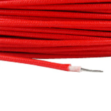 胜牌6平方AGRP硅橡胶编织线红色发热管用编织高温硅胶端子线nj