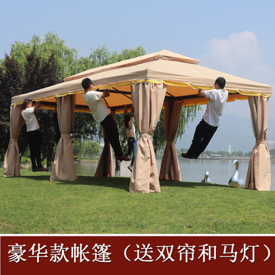 Large outdoors Awning courtyard Garden aluminium alloy Rome villa Sunshine awning Galvanized wholesale