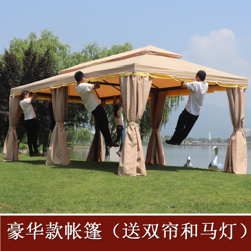 Large outdoors Awning courtyard Garden aluminium alloy Rome villa Sunshine awning Galvanized wholesale