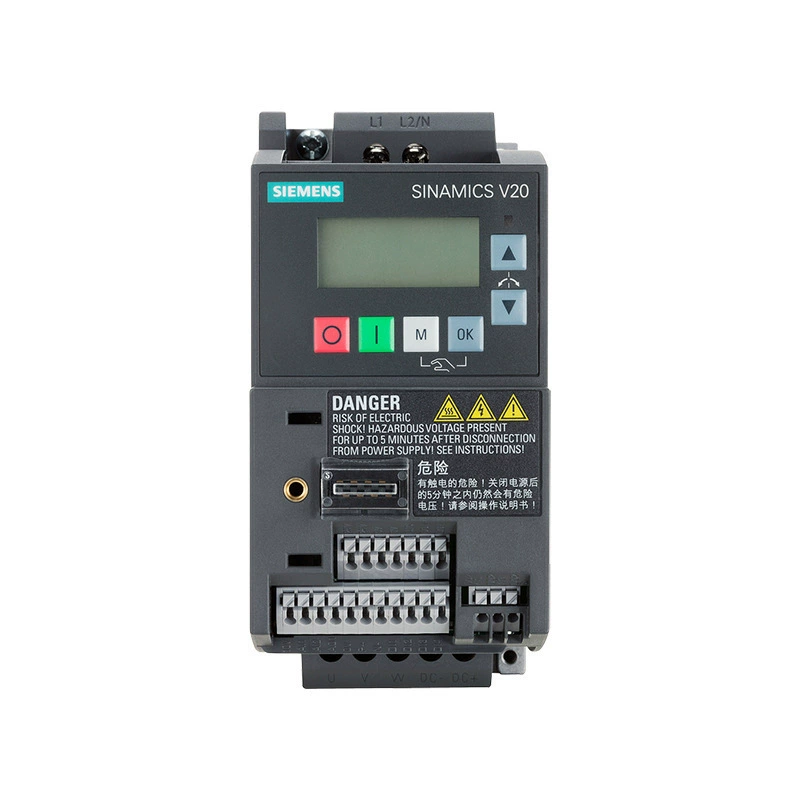 Инвертор Siemens V20 0.75kW 1ф 220V Интегрированный фильтр C1 6SL3210-5BB17-5BV1