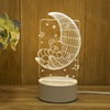 Night light, lantern for bed, 3D, Birthday gift