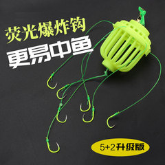 5+2 Water Monster Carp & Bighead Fishing Rig, Water Mine with Ise-Ni Explosion Hooks, Double-Loop Fishhooks – Upgraded Version of Fishing Gear