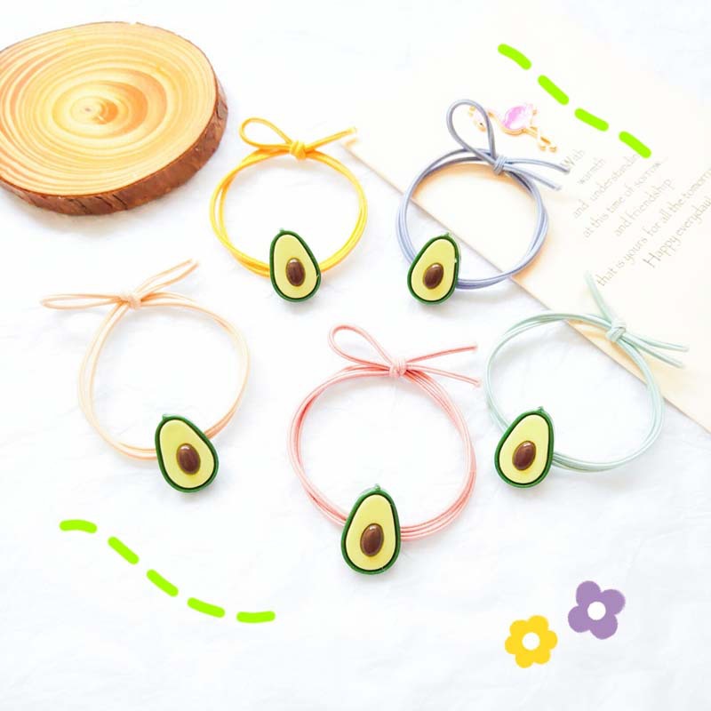 韩版网红头绳 牛油果蝴蝶结发圈 扎头发皮筋皮套 2元店货源批发