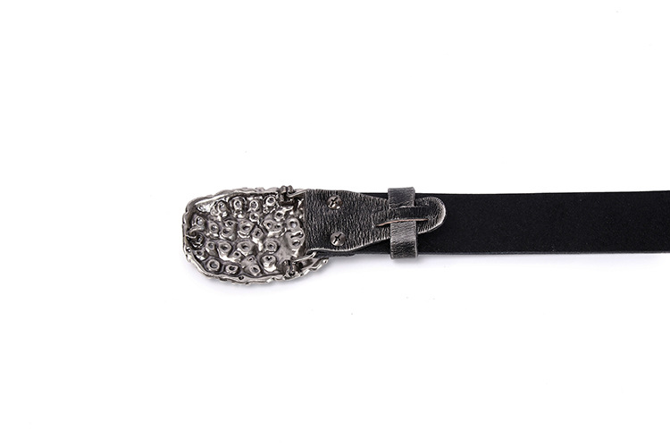 Retro Snake Alloy Leather Rivet Unisex Leather Belts 1 Piece display picture 10