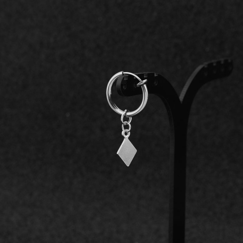 Polishing Design 1 Piece Simple Style Geometric Polishing Stainless Steel Drop Earrings