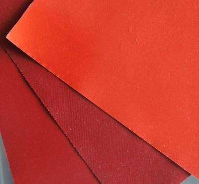 硅钛合金硅胶布 红色硅橡胶玻璃纤维布 软接风管防火布 硅钛布|ms
