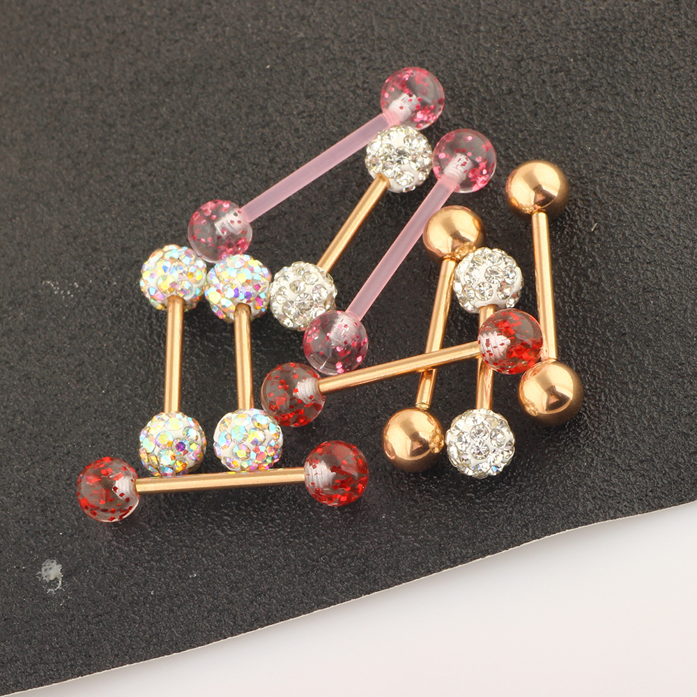 10Pcs Mix Style Body Piercing Jewelry Set Stainless Steel Breast Nipple Rings Tongue Rings Labret Studs Earrings detail image 22