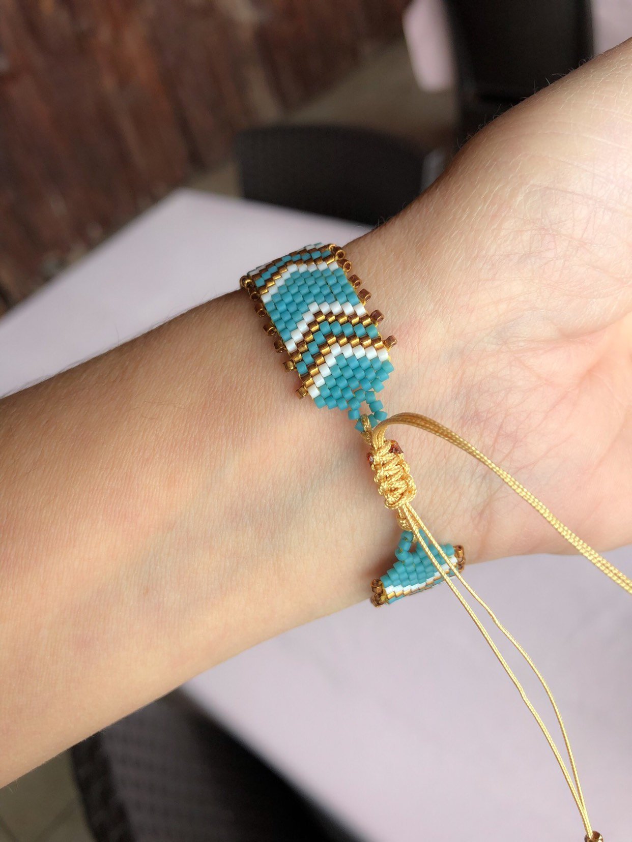 Miyuki Reis Perlen Gewebt Europäischen Und Amerikanischen Böhmischen Retro Ethnischen Stil Einfache Mode Paar Armband Schmuck display picture 3