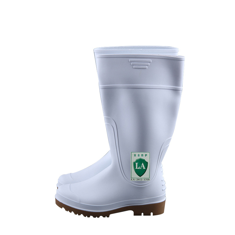 双捷劳保水鞋批发雨鞋食品食堂工厂工地园林雨靴防水防护防滑设计