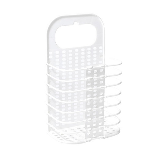 Folding dirty clothes basket plastic wall-mounted storage basket bathroom laundry basket dirty clothes storage basket wall-mounted dirty clothes basket