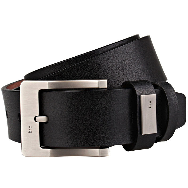 Genuine leather leather men's belt plus...