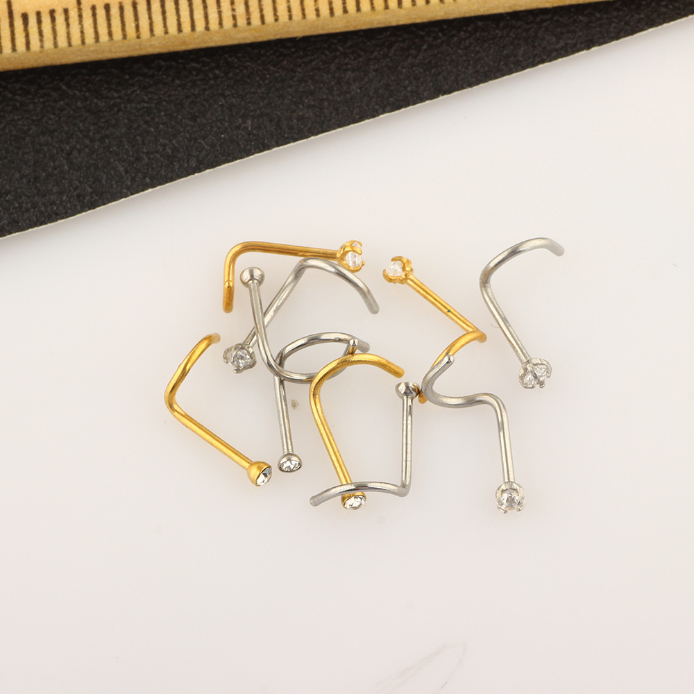Amazon Body Piercing Set Stainless Steel Jewelry Earrings Nose Rings Wholesale Personalized Earrings detail image 13