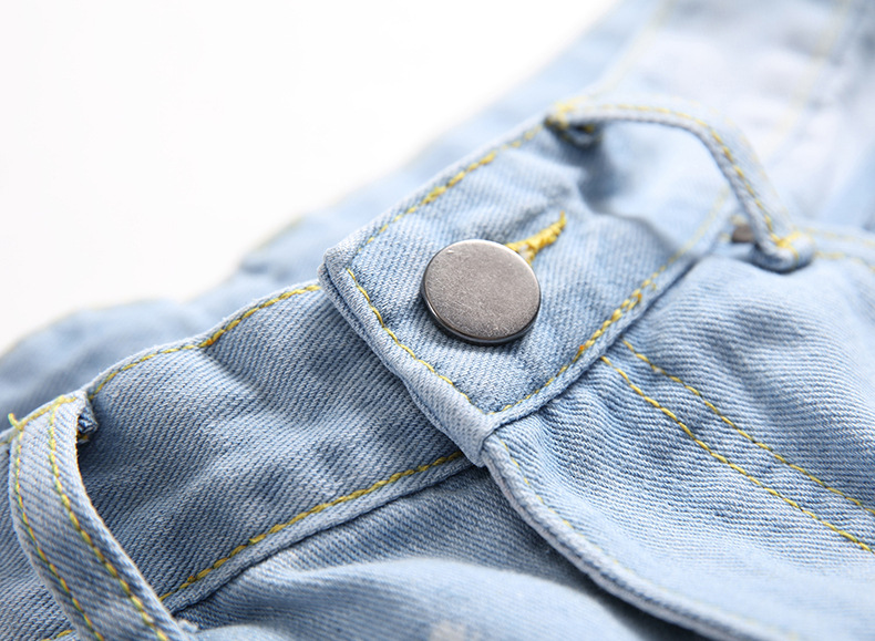 Nouveaux jeans usés pour hommes, jeans droits tendance et décontractés_voghion.com