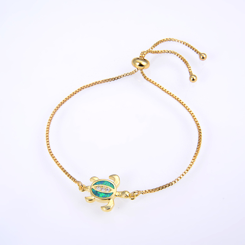 4g Weight Artificial Gemstones Inlay Material Bracelets Classification Copper Chain Material 1 Piece Quantity Holiday, Daily Occasion Copper Material Color Block Pattern Women's Gender Inlay Design Simple Style, Classic Style Style Copper Inlay Color Block Artificial Gemstones Bracelets 4