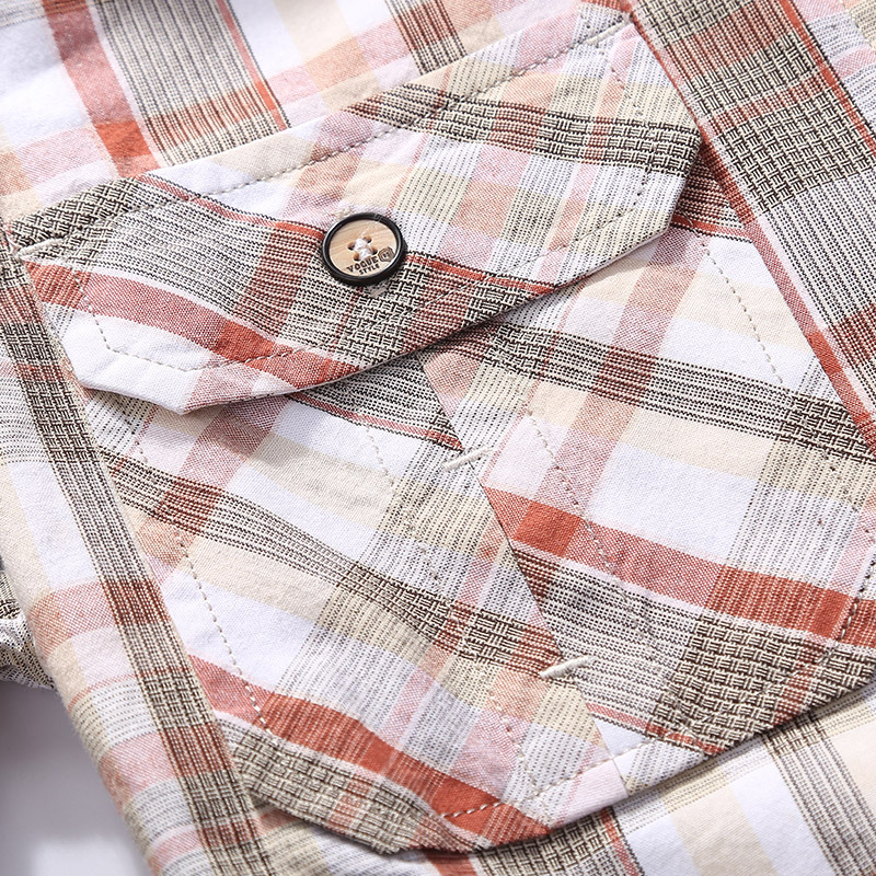 Venta al por mayor transfronteriza nueva primavera y otoño camisa de los hombres camisa a cuadros de manga larga de algodón suelto camisa casual hombres 3116