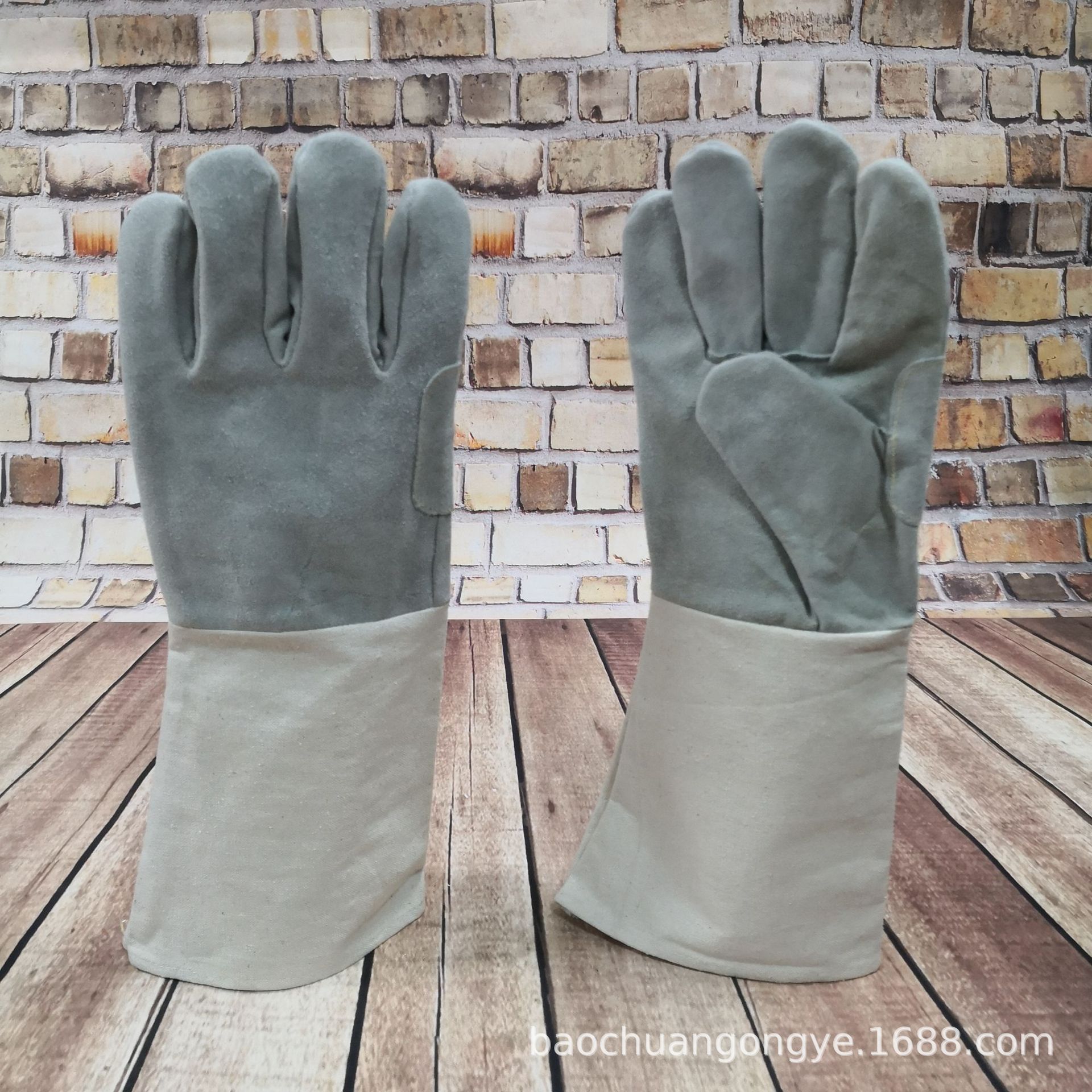 批发单层牛皮焊工耐磨隔热电焊手套 焊接皮劳保手套