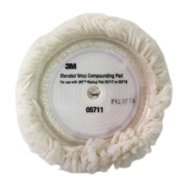 白色单面粗抛光羊毛轮3M057119"