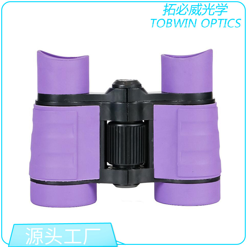 彩色4X30双筒望远镜 儿童玩具望远镜 促销礼品 生日礼物 批发