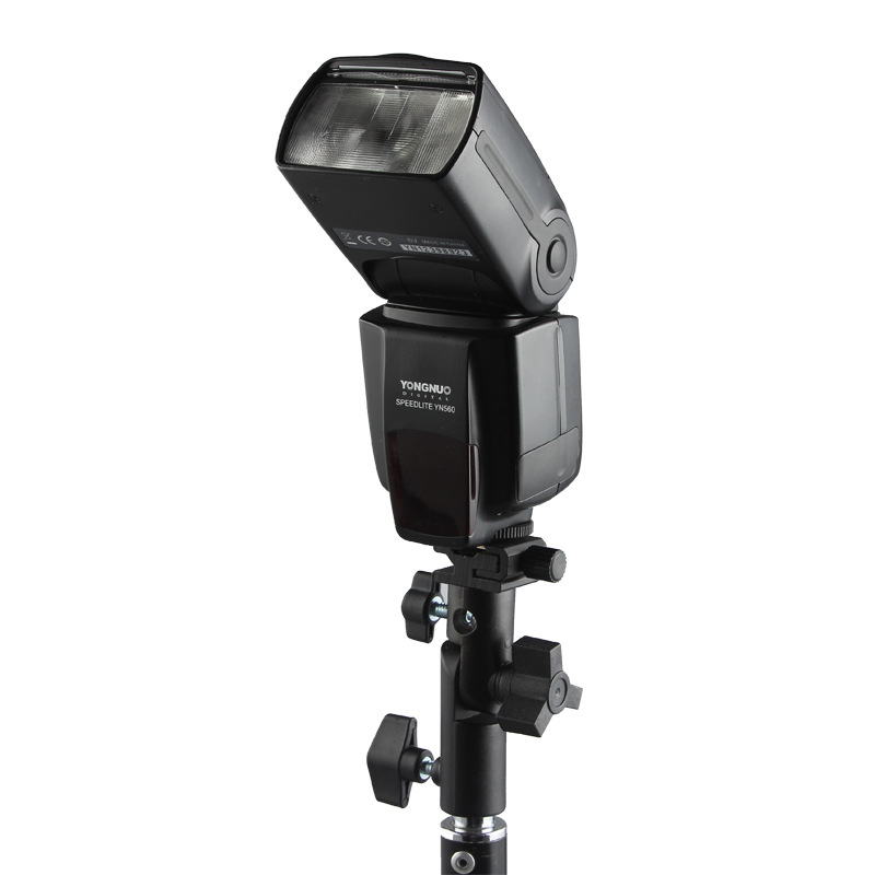 金鹰 闪光灯热靴支架 灯架伞柄转接支架 机顶灯支架伞插热靴座