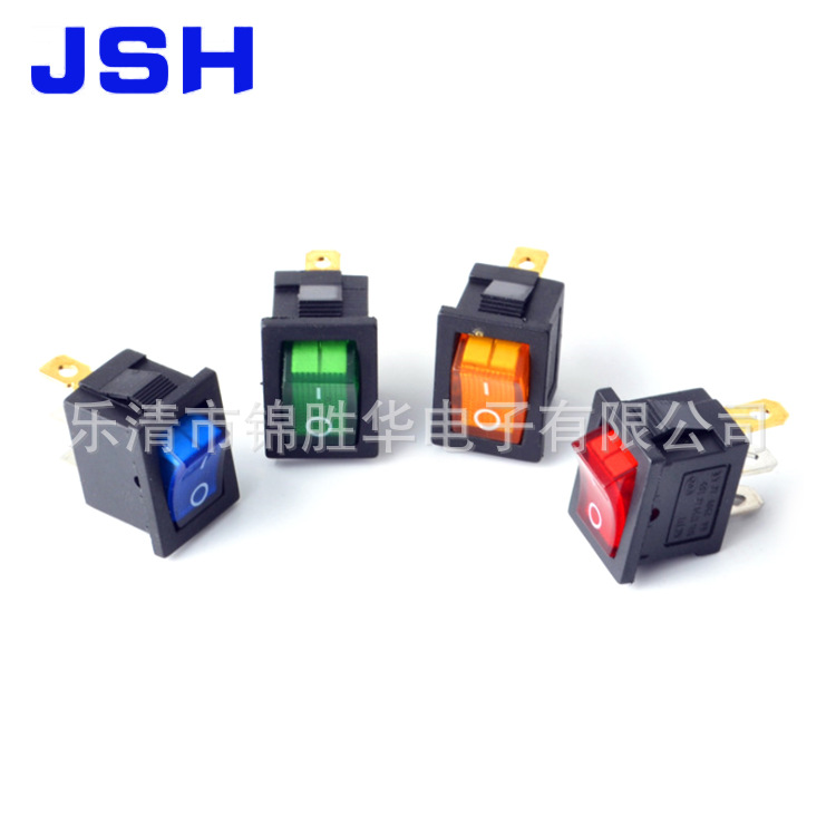 厂家供应船型开关KCD1六脚三脚两脚两档翘板拨动船型开关