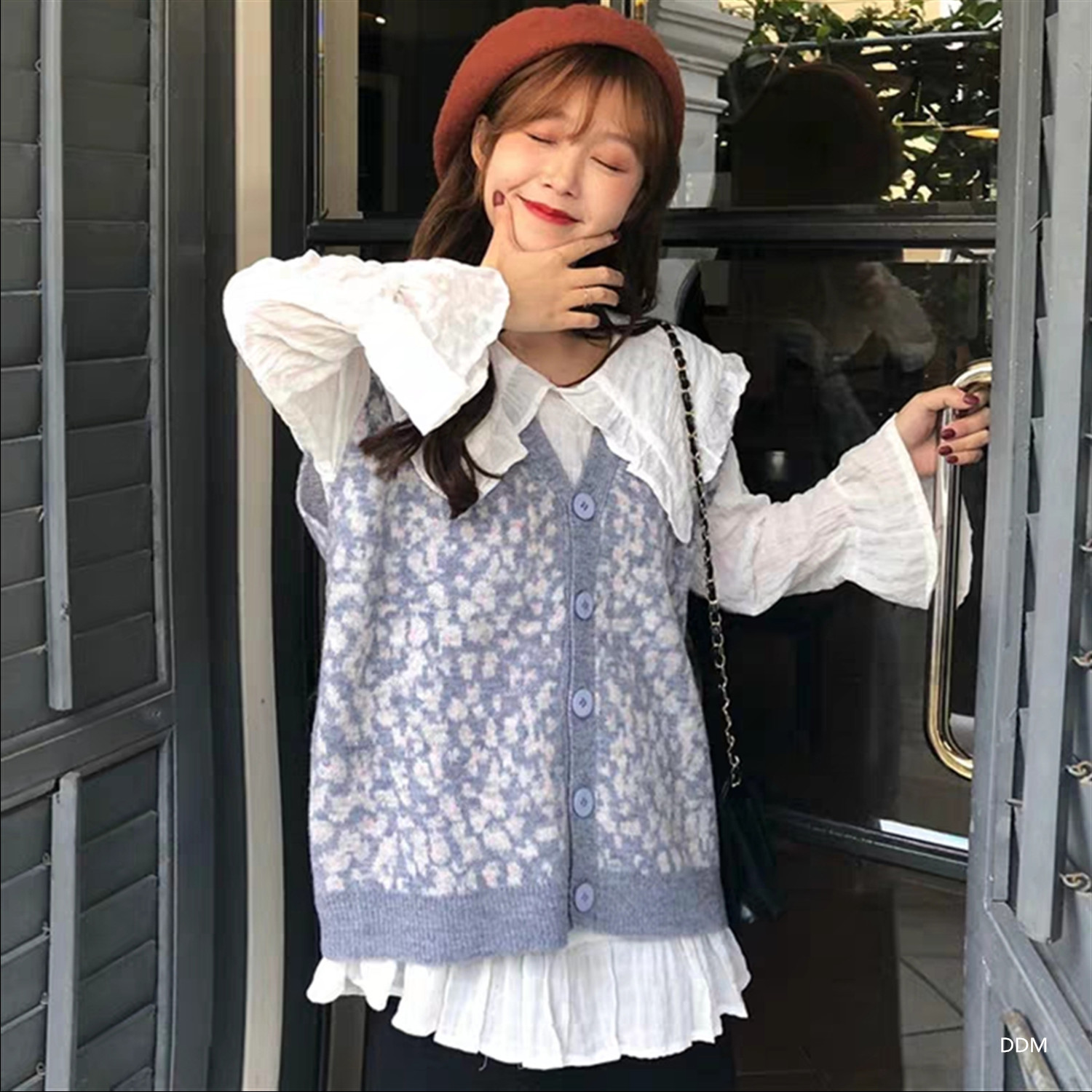 Gilet femme en Mouton cachemire - Ref 3316450 Image 28