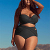Cross border Split swimsuit Europe and America lady Large Feipo printing Fission Swimwear bikini