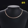 Fashionable chain, necklace, short blade, European style, simple and elegant design, wholesale