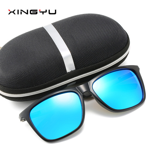 New men's and women's polarized sunglasses trendy colorful series aluminum-magnesium alloy spring legs XY190 fashion sunglasses