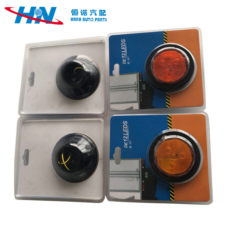 Luz de freno rv | Camión camión luz trasera redonda amplia 12V24V luz trasera redonda coche universal luz trasera lateral