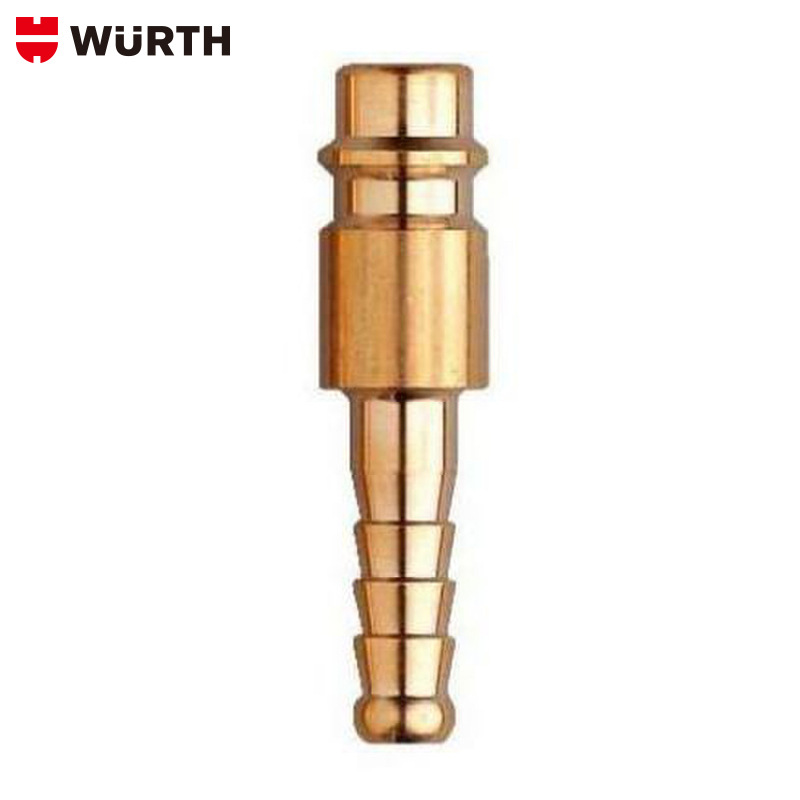 wurth/伍尔特推入式管嘴压缩空气推入式接头 插接套管-黄铜-9MM