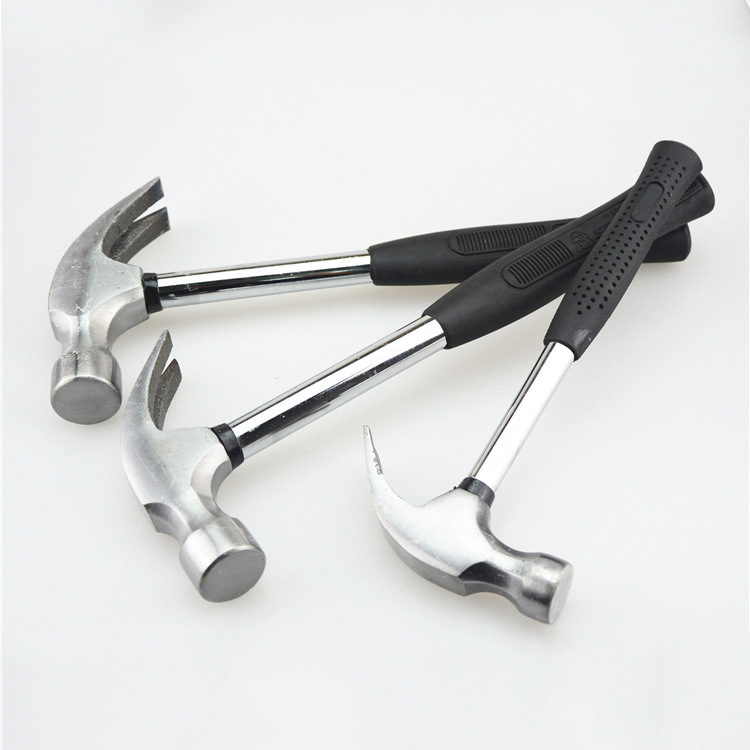 金属柄羊角锤 起钉锤安全锤 手柄包胶 铁榔头锤子0.25 0.5 0.75kg