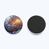 Mysterious accessory, starry sky, magnetic glossy fridge magnet, suitable for import, with gem, 25mm