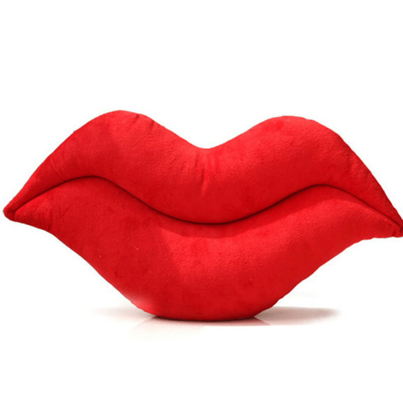 Lips Pattern Cute Sexy Lips PP Cotton Throw Pillow