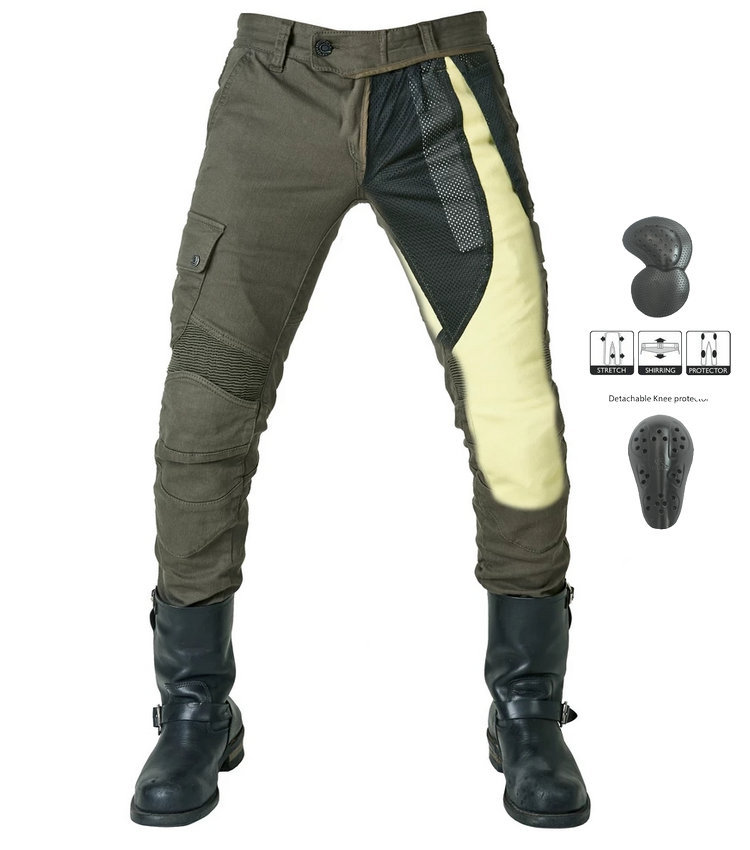 Fábrica al por mayor de la motocicleta pantalones de montar los pantalones vaqueros de los hombres y las mujeres de la motocicleta anti-caída Kevlar resistente al desgaste pantalones de montar de carreras