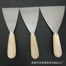 厂家供应木柄油灰刀清洁铲刀1寸2寸3寸4寸5寸摸泥刀圆柄油灰刀