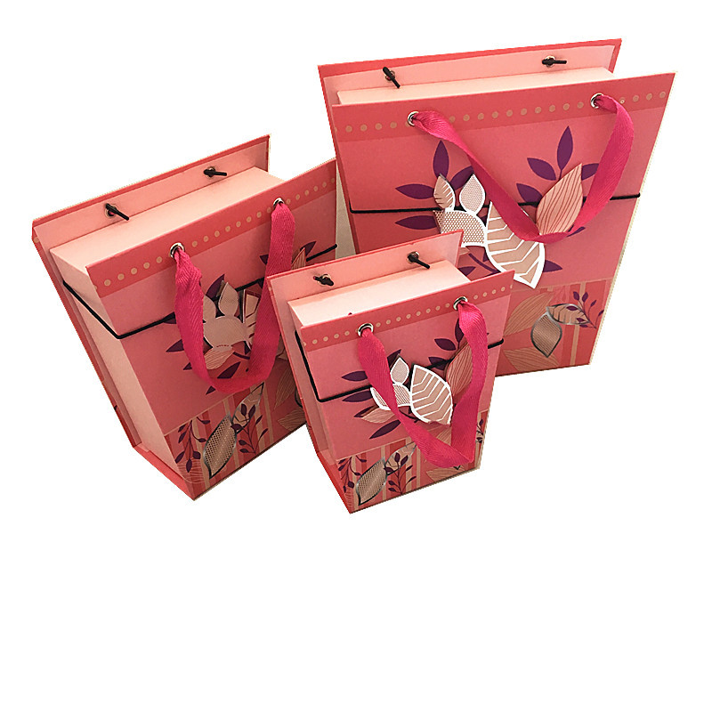 CF-077梯形手提盒三件套（粉）