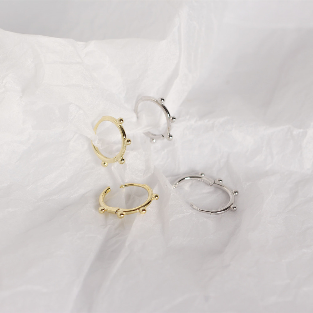 Geometric Simple Style 925 Sterling Silver No Inlaid Plating Earrings display picture 5