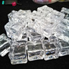 Decorative ice cubes simulation ice cubes fake ice cubes transparent square plastic ice -grained crystal crystal stone bar shooting prop