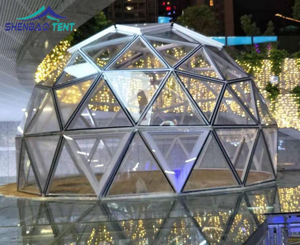 亚克力玻璃球形广告篷房 工厂定制出售出口钢化玻璃球形篷房