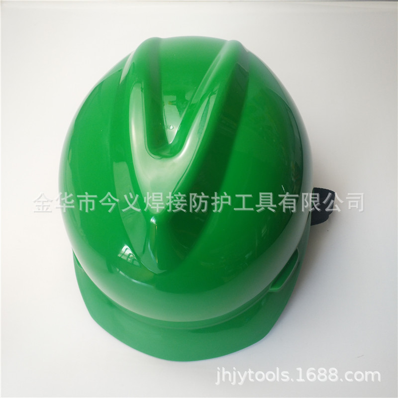 低价供应建筑工地用安全帽V型四点织带内衬带旋钮下巴带轻型