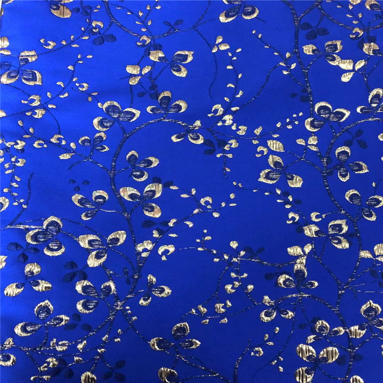 小树叶图案色织梭织提花布面料适用于服装装饰