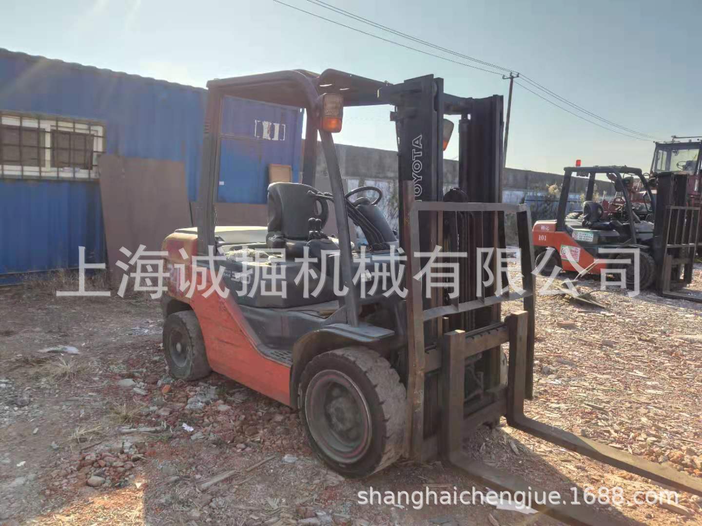 丰田3吨内燃叉车 30-8F叉车，带侧移带中缸