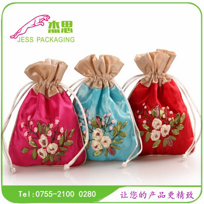 设计新款绣花中国风香囊香包束口袋黄金珠宝首饰收纳包量大从优