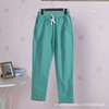 Trousers for leisure, cotton and linen, oversize, for running